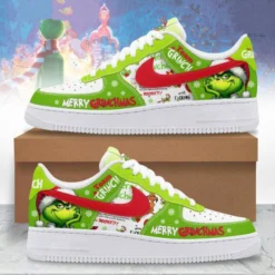 Grinch Christmas Air Force Shoes D22