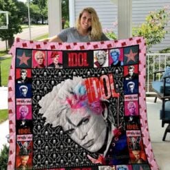 Billy Idol 2 Blanket Quilt H23