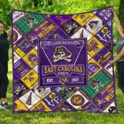 East Carolina Pirates Blanket Quilt D22