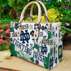 Notre Dame Fighting Irish Leather Bag D22
