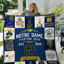 Notre Dame Fighting Irish Blanket Quilt D22