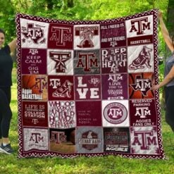 Texas A&M Aggies Quilt Blanket Quilt D22