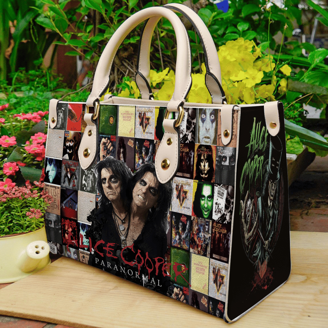 Alice Cooper001 Leather Handbag 1 Alice Cooper001 Leather Handbag