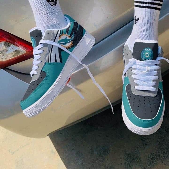 Miami Dolphins 1g Air Force Shoes 1 Miami Dolphins 1g Air Force Shoes