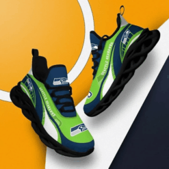 Seattle Seahawks Black Max Soul Shoes