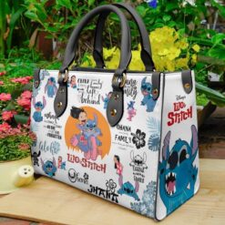 Stitch Lover Black Leather Handbag