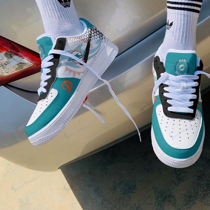 Miami Dolphins 01g Air Force Shoes 1 Miami Dolphins 01g Air Force Shoes