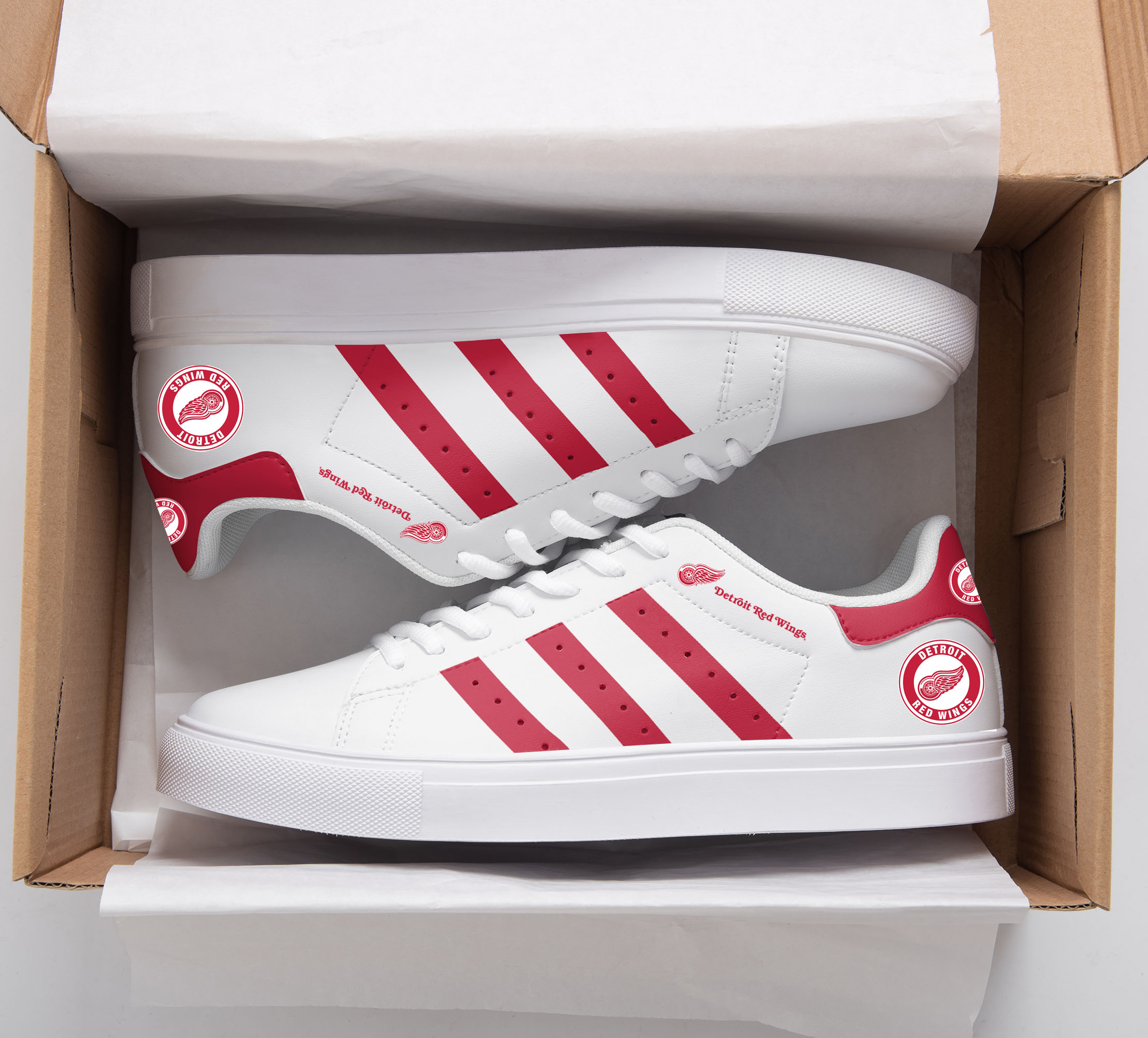 Detroit Red Wings Stan Smith Shoes 1 Detroit Red Wings Stan Smith Shoes