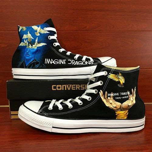 Imagine Dragons Band High Top Shoes 1 Imagine Dragons Band High Top Shoes