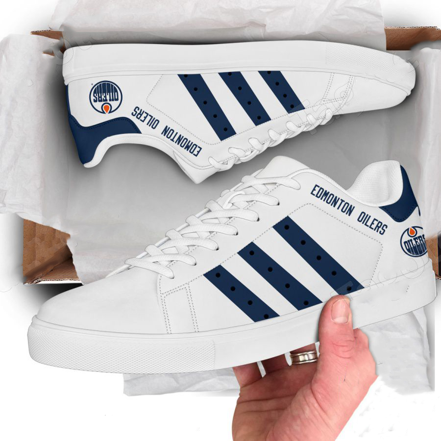 Edmonton Oilers Stan Smith Shoes 1 Edmonton Oilers Stan Smith Shoes