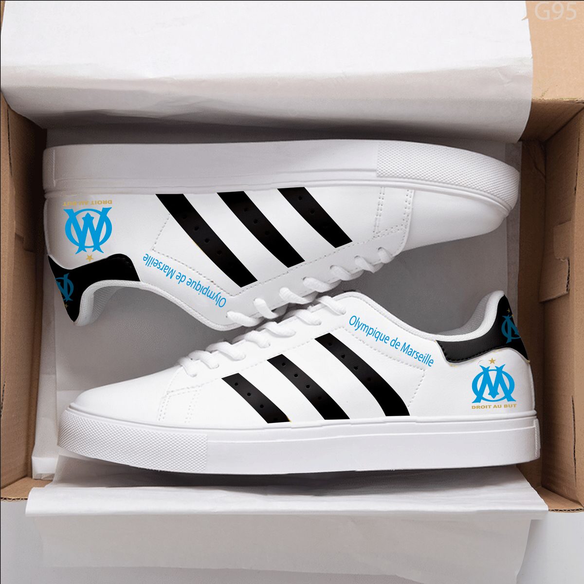 Olympique De Marseille Stan Smith Shoes 1 Olympique De Marseille Stan Smith Shoes