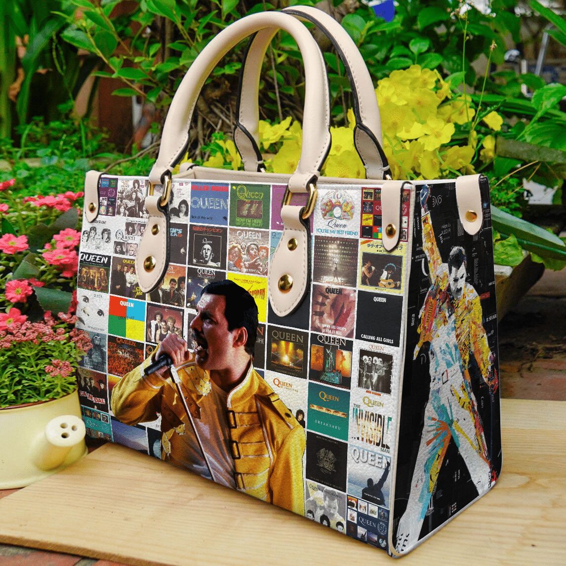 Freddie Mercury Leather Handbag 1 Freddie Mercury Leather Handbag