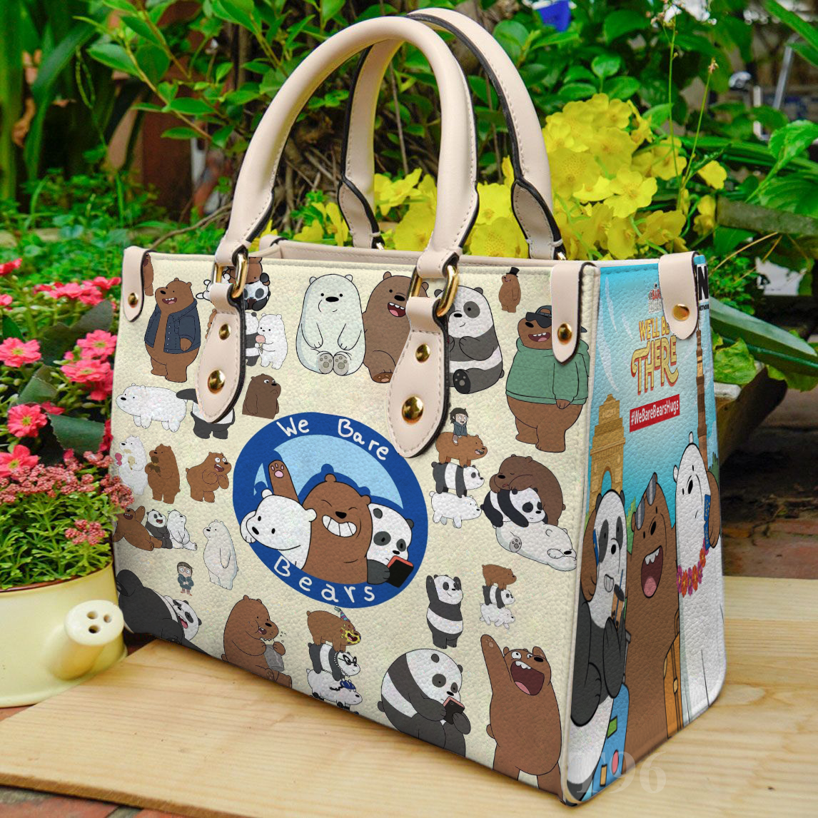 We Bare Bears Leather Handbag 1 We Bare Bears Leather Handbag