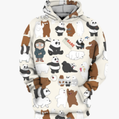 We Bare Bears Hoodie Zip Hoodie 3D