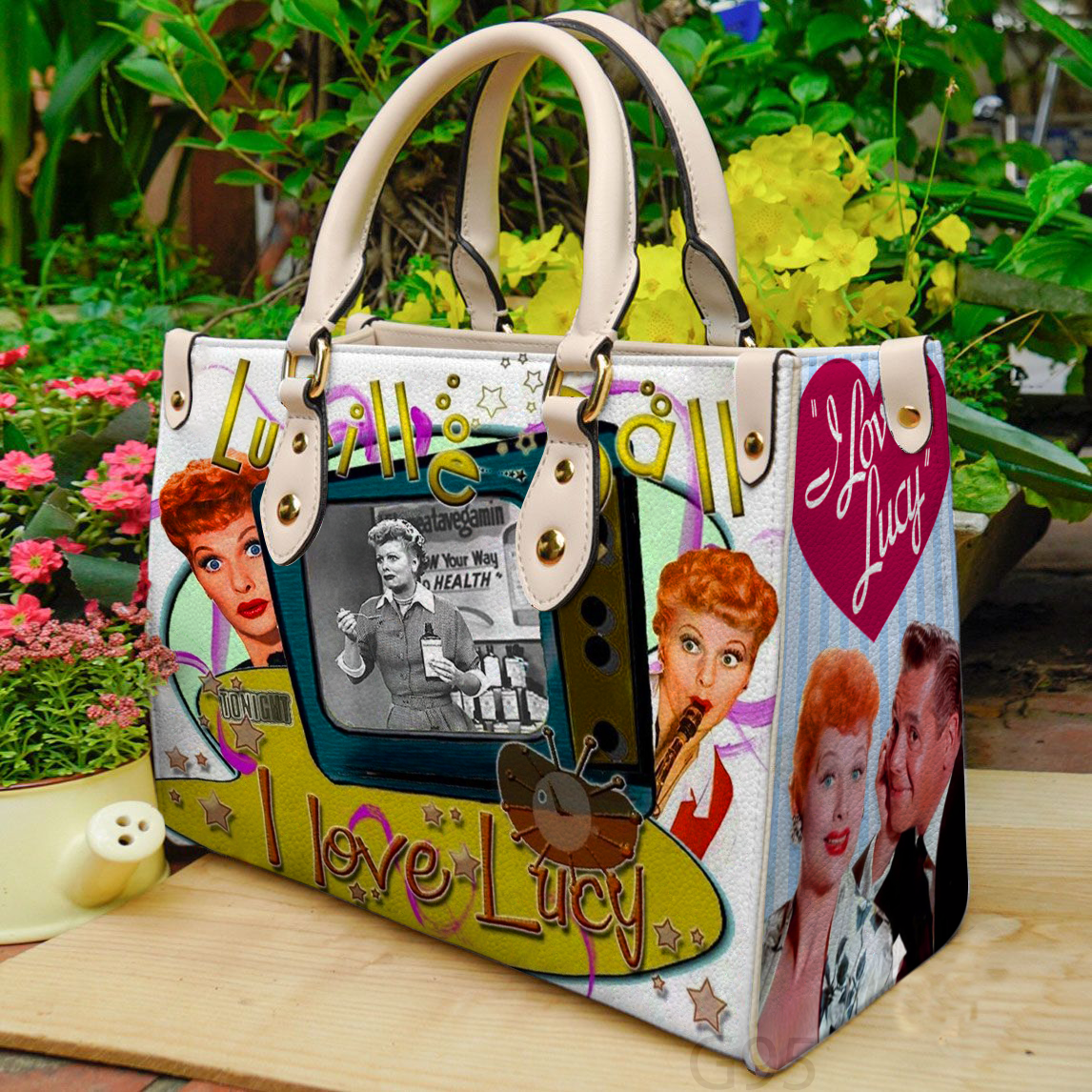 I Love Lucy Leather Handbag 1 I Love Lucy Leather Handbag