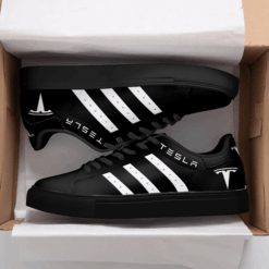 Tesla Black Stan Smith Shoes