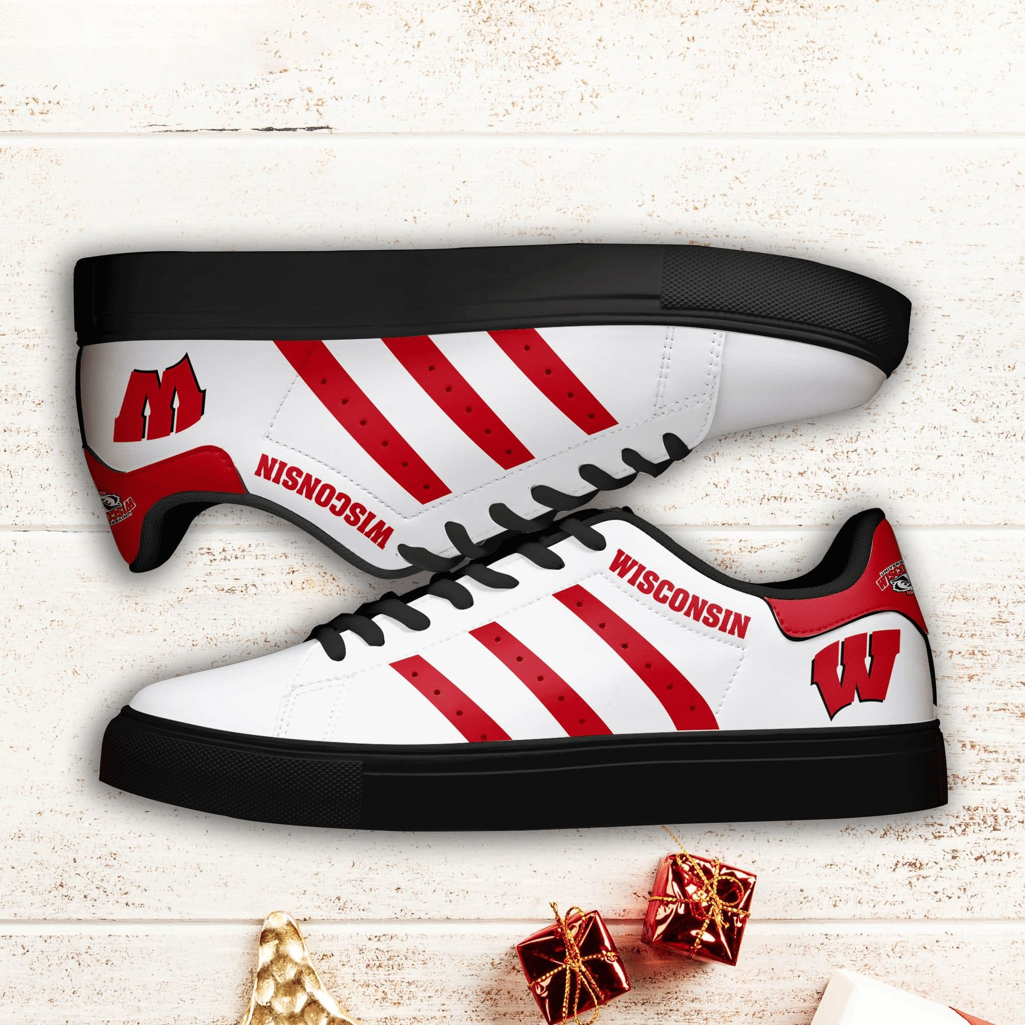 Wisconsin Badgers 1 Stan Smith Shoes 1 Wisconsin Badgers 1 Stan Smith Shoes
