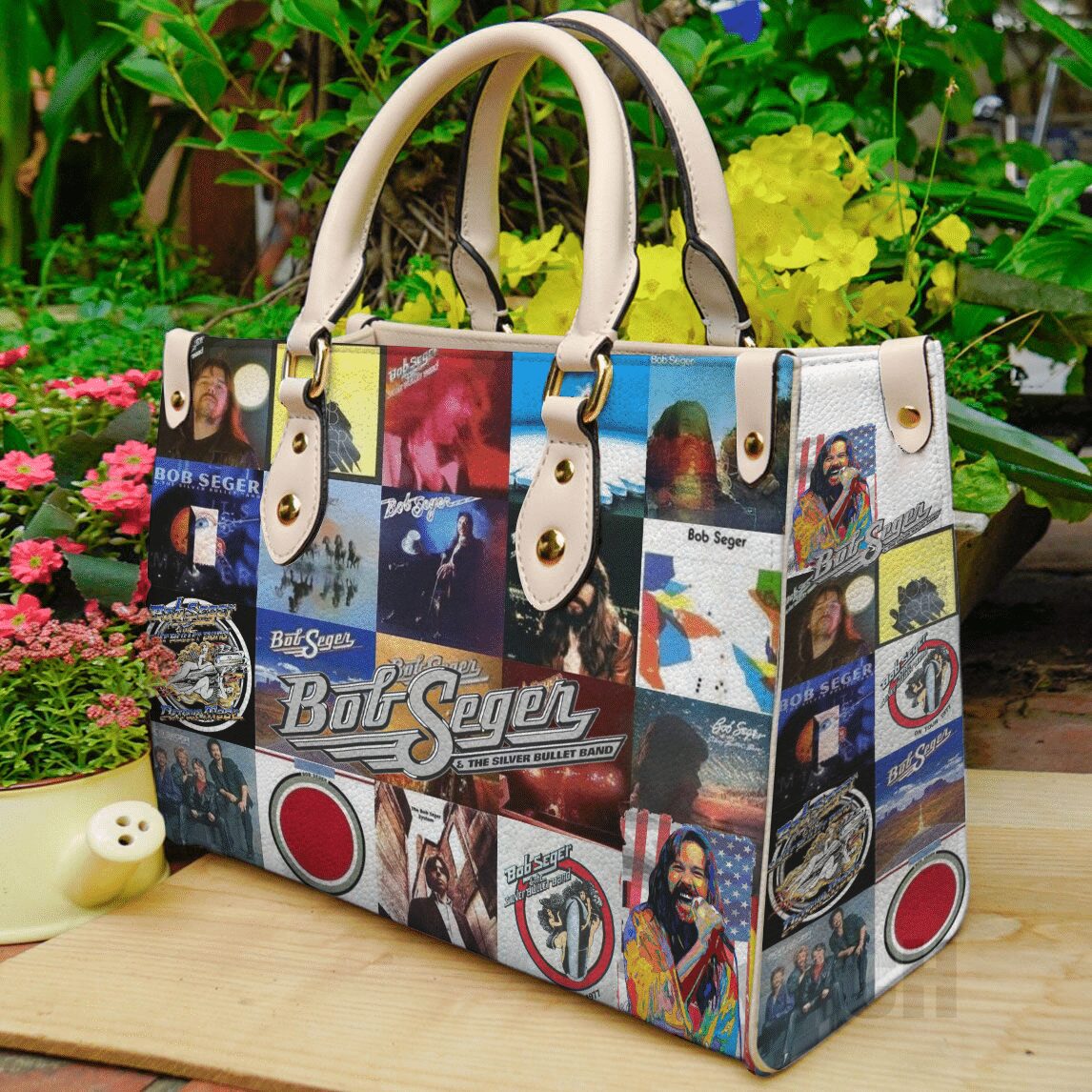 Bob Seger 1 Leather Handbag 1 Bob Seger 1 Leather Handbag