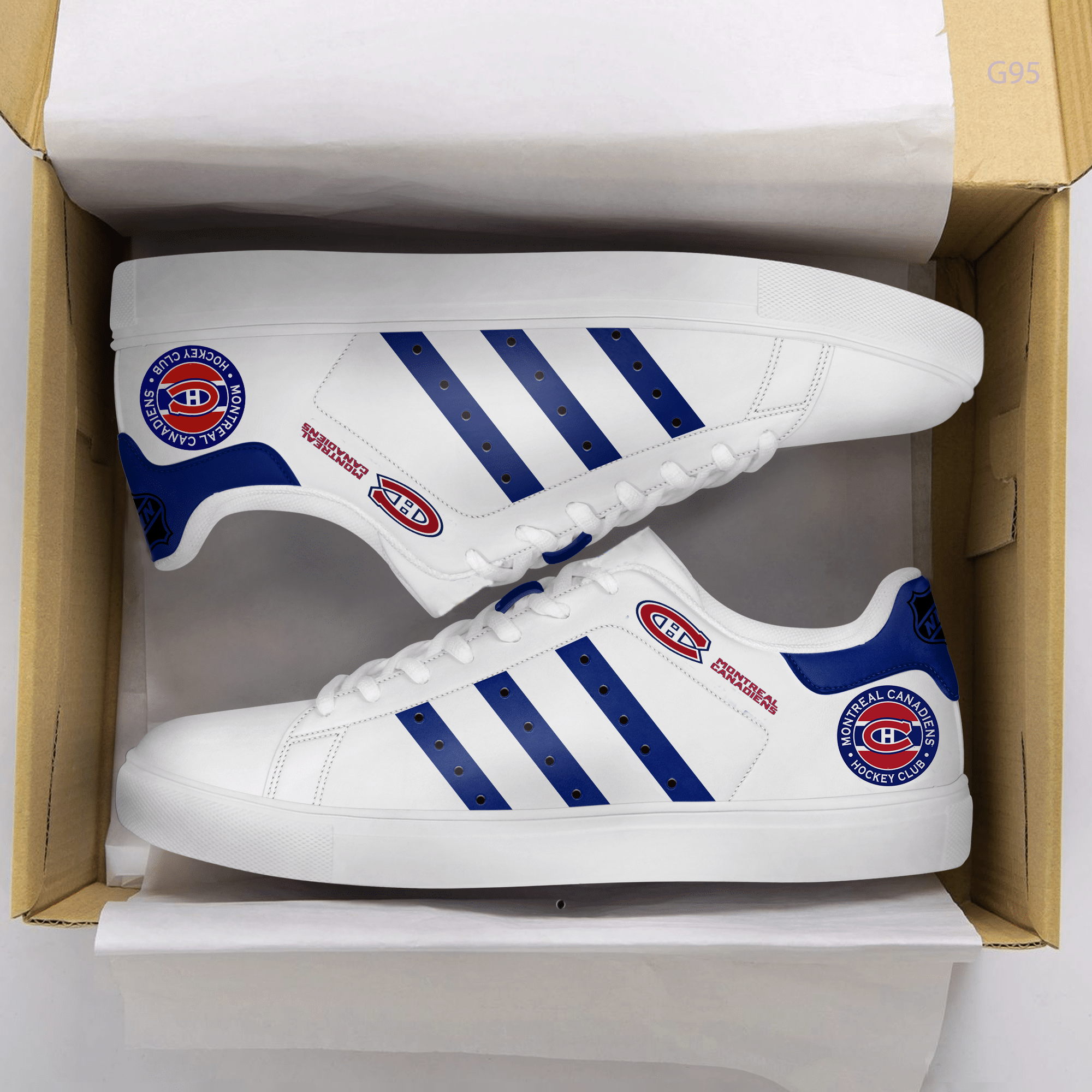 Montreal Canadiens G1 Stan Smith Shoes 1 Montreal Canadiens G1 Stan Smith Shoes