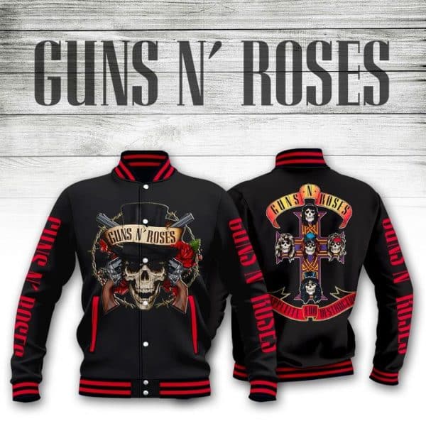 Guns N' Roses Baseball Jacket 1 Guns N' Roses Baseball Jacket