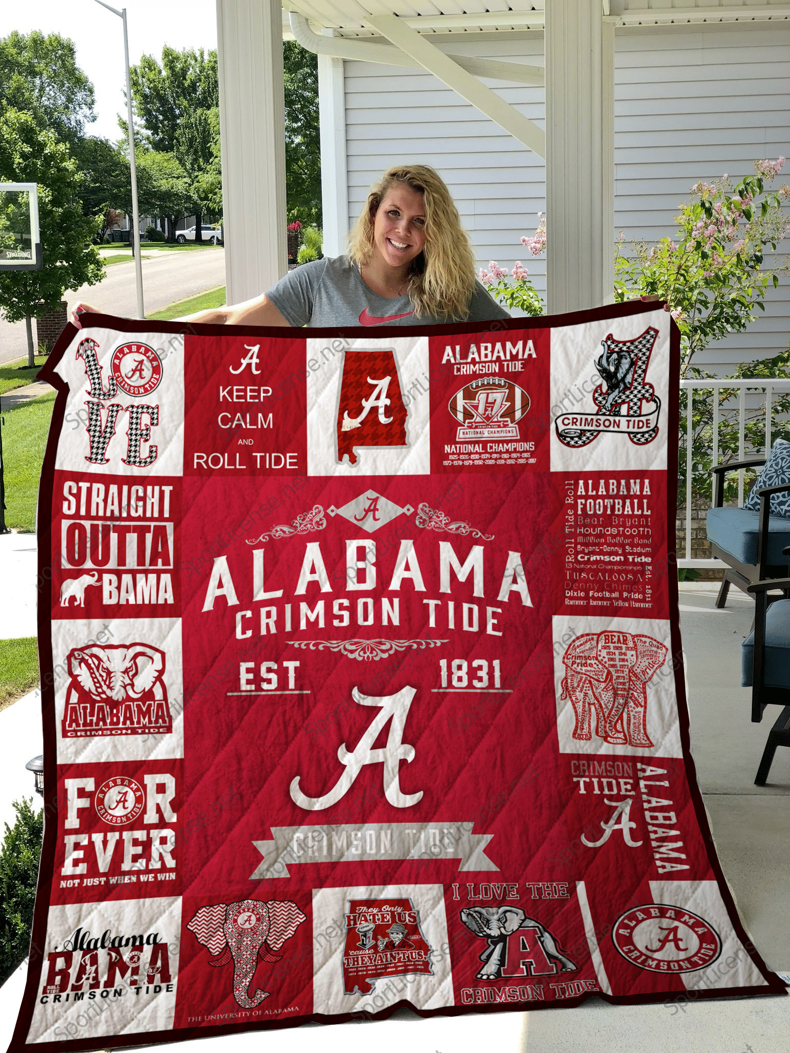 Alabama Crimson Tide Lover Blanket 1 Alabama Crimson Tide Lover Blanket