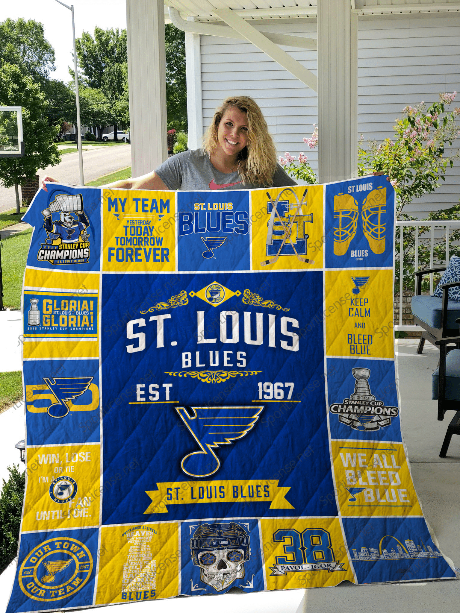 St. Louis Blues Blanket 1 St. Louis Blues Blanket