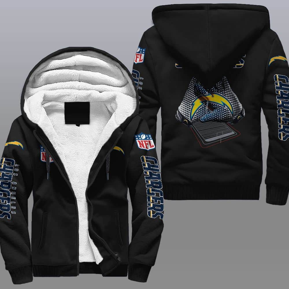 Los Angeles Chargers A1 Fleece Jacket 1 Los Angeles Chargers A1 Fleece Jacket
