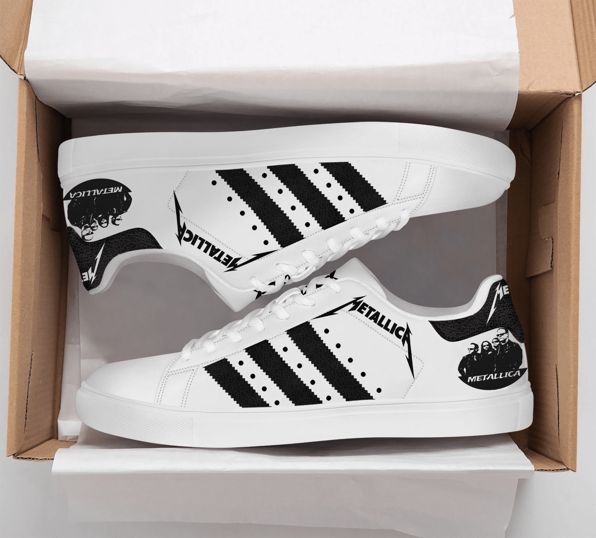 Metallica Band Love Stan Smith Shoes 1 Metallica Band Love Stan Smith Shoes