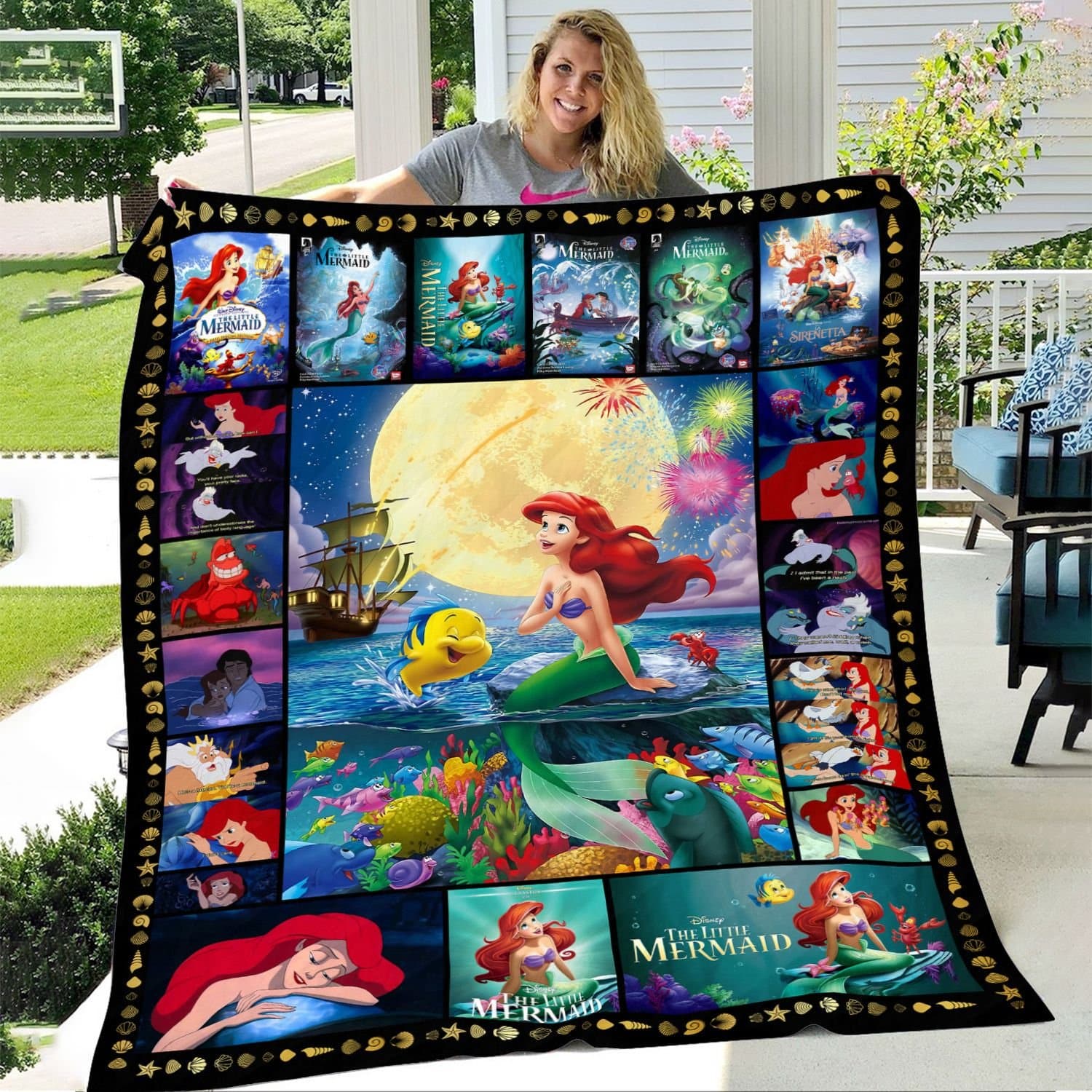 The Little Mermaid Blanket 1 The Little Mermaid Blanket