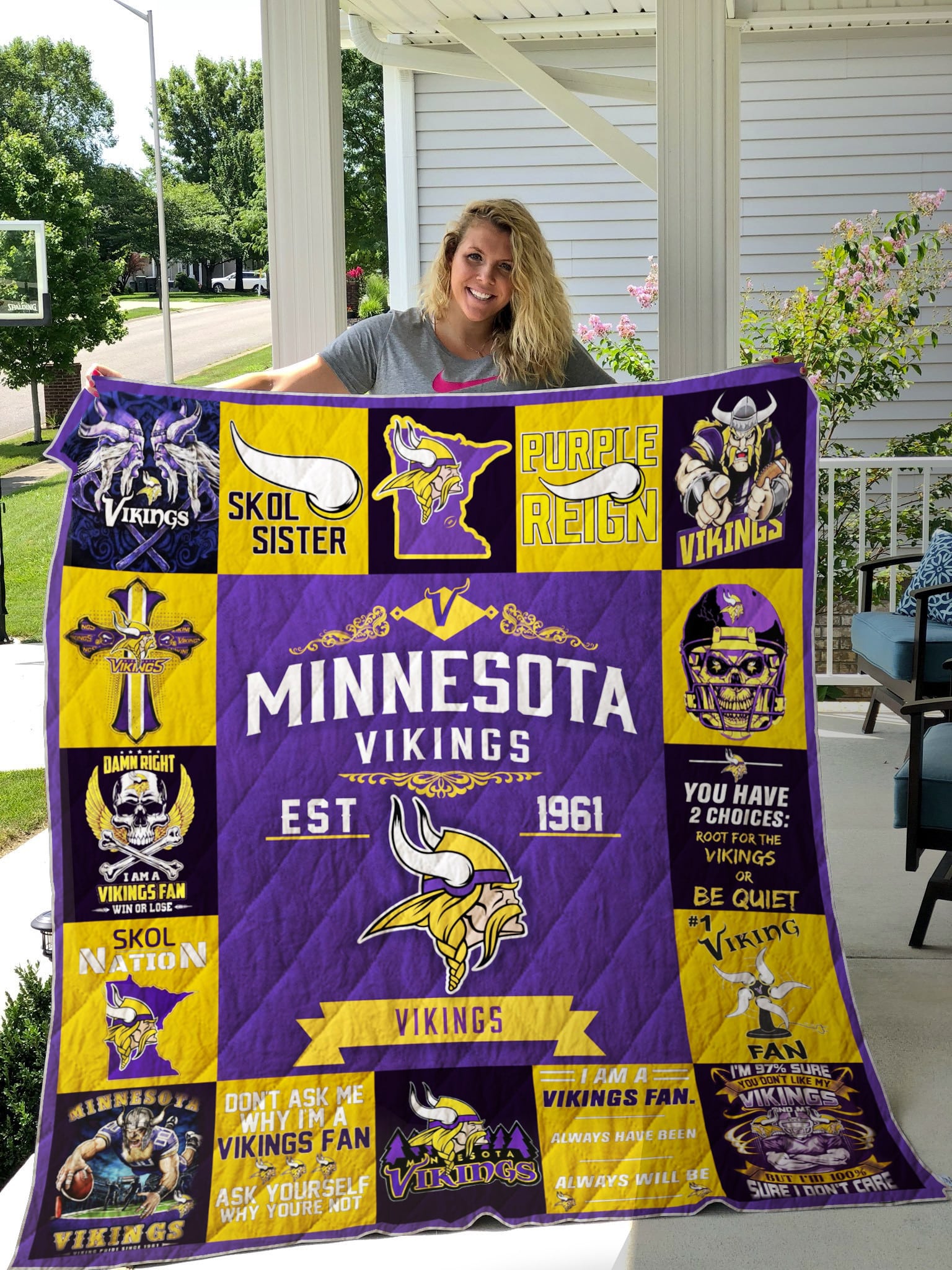 Minnesota Vikings Blanket 1 Minnesota Vikings Blanket