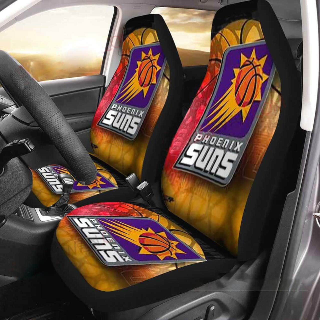 Phoenix Suns 4 NBA Seat Covers 1 Phoenix Suns 4 NBA Seat Covers