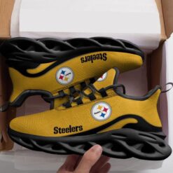 Pittsburgh Steelers Black Max Soul Shoes