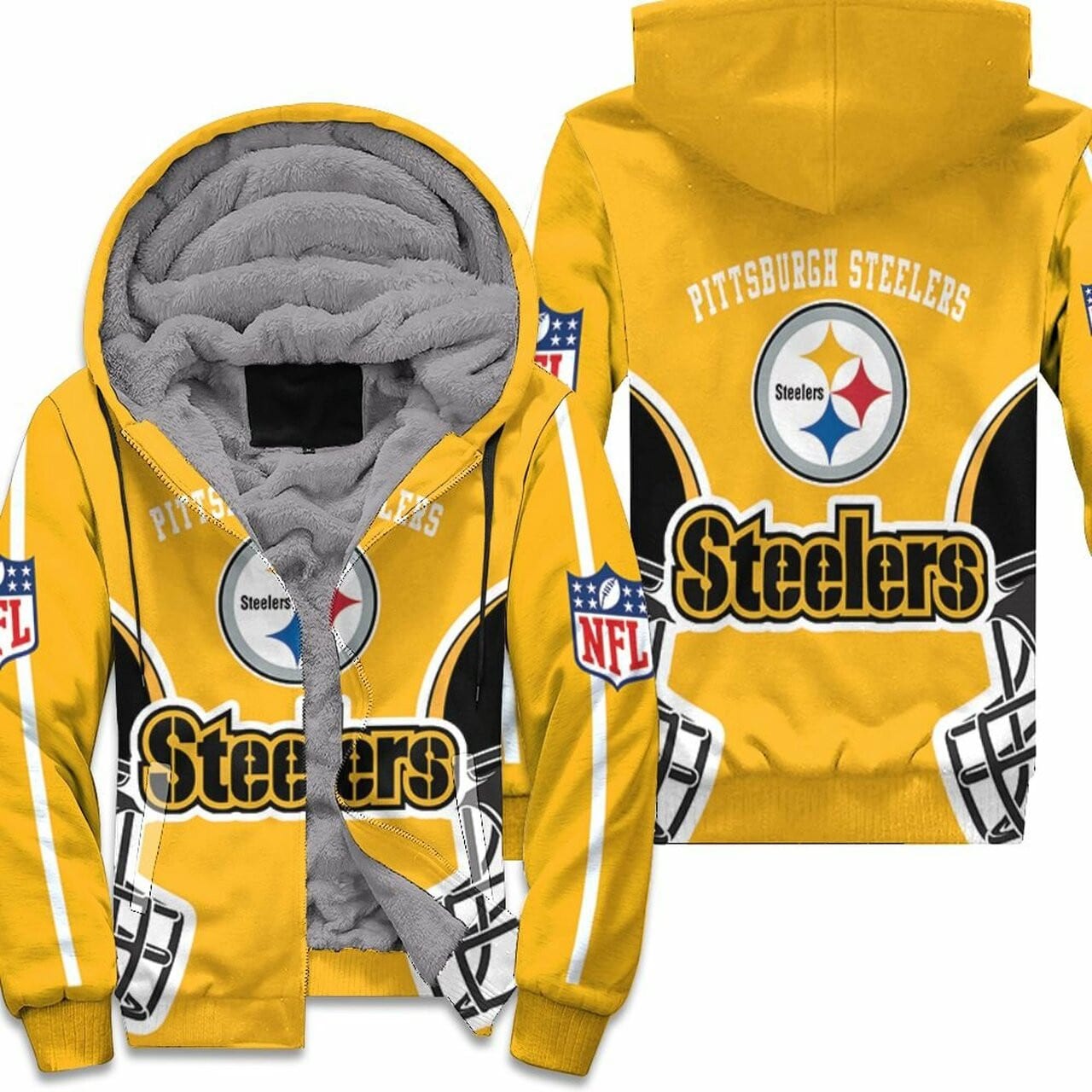 Pittsburgh Steelers NFL Fleece Jacket 1 Pittsburgh Steelers NFL Fleece Jacket