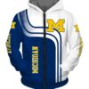 Michigan Wolverines Hoodie Zip Hoodie 3D