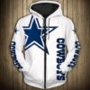 Dallas Cowboys Hoodie Zip Hoodie 3D