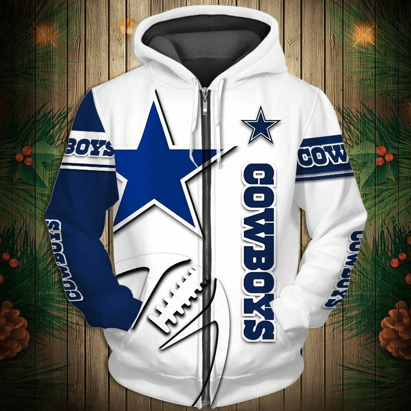 Dallas Cowboys 1 Hoodie Zip Hoodie 3D 1 Dallas Cowboys 1 Hoodie Zip Hoodie 3D
