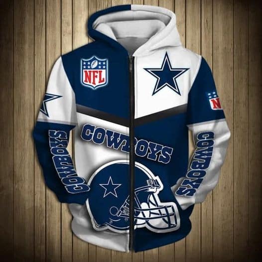 Dallas Cowboys 2 Hoodie Zip Hoodie 3D 1 Dallas Cowboys 2 Hoodie Zip Hoodie 3D