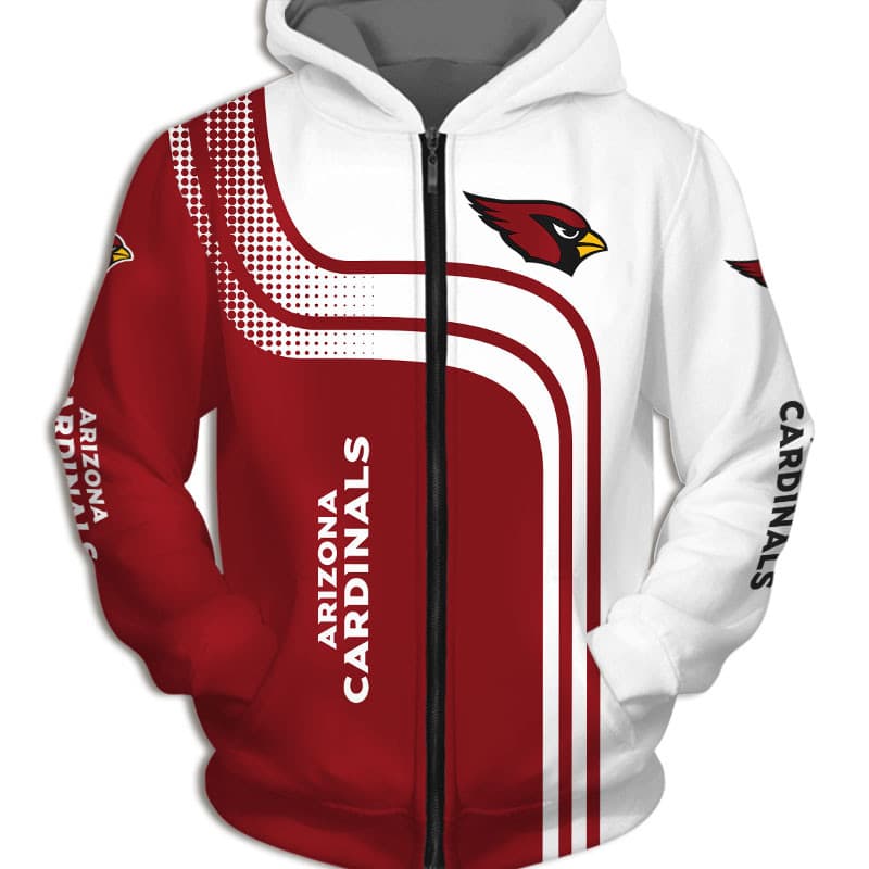 Arizona Cardinals Hoodie Zip Hoodie 3D 1 Arizona Cardinals Hoodie Zip Hoodie 3D