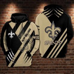 New Orleans Saints 5 Hoodie Zip Hoodie 3D