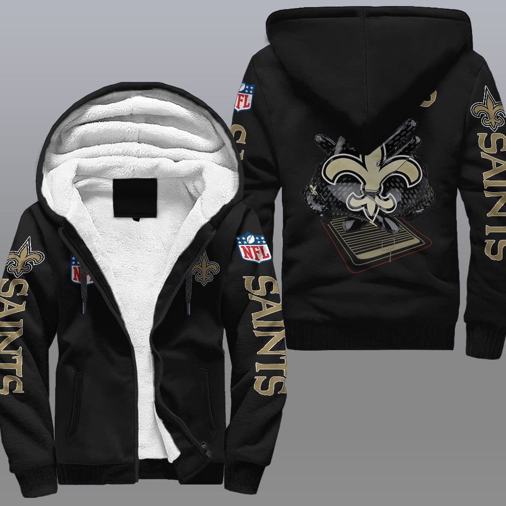 New Orleans Saints Fleece Jacket 1 New Orleans Saints Fleece Jacket
