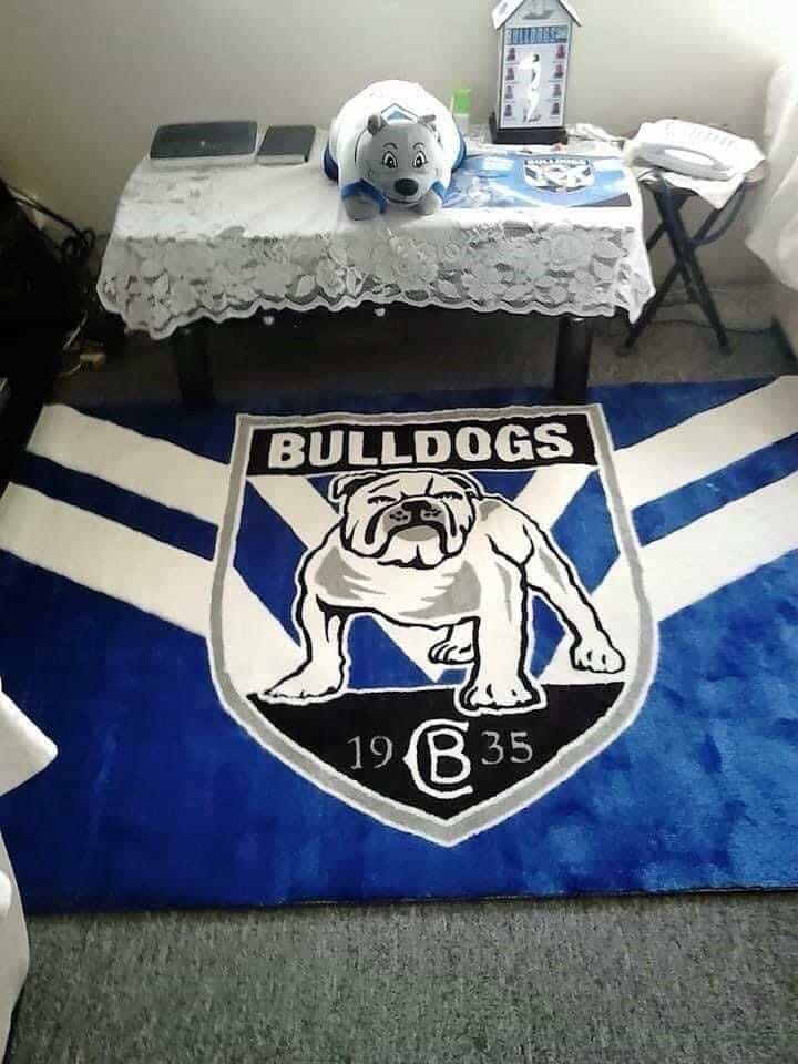 Canterbury Bankstown Bulldogs Area Rug 1 Canterbury Bankstown Bulldogs Area Rug
