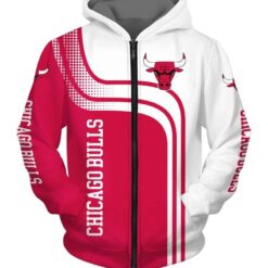 Chicago Bulls Hoodie Zip Hoodie 3D