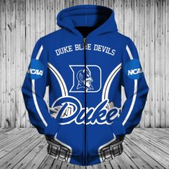 Duke Blue Devil 1 Hoodie Zip Hoodie 3D