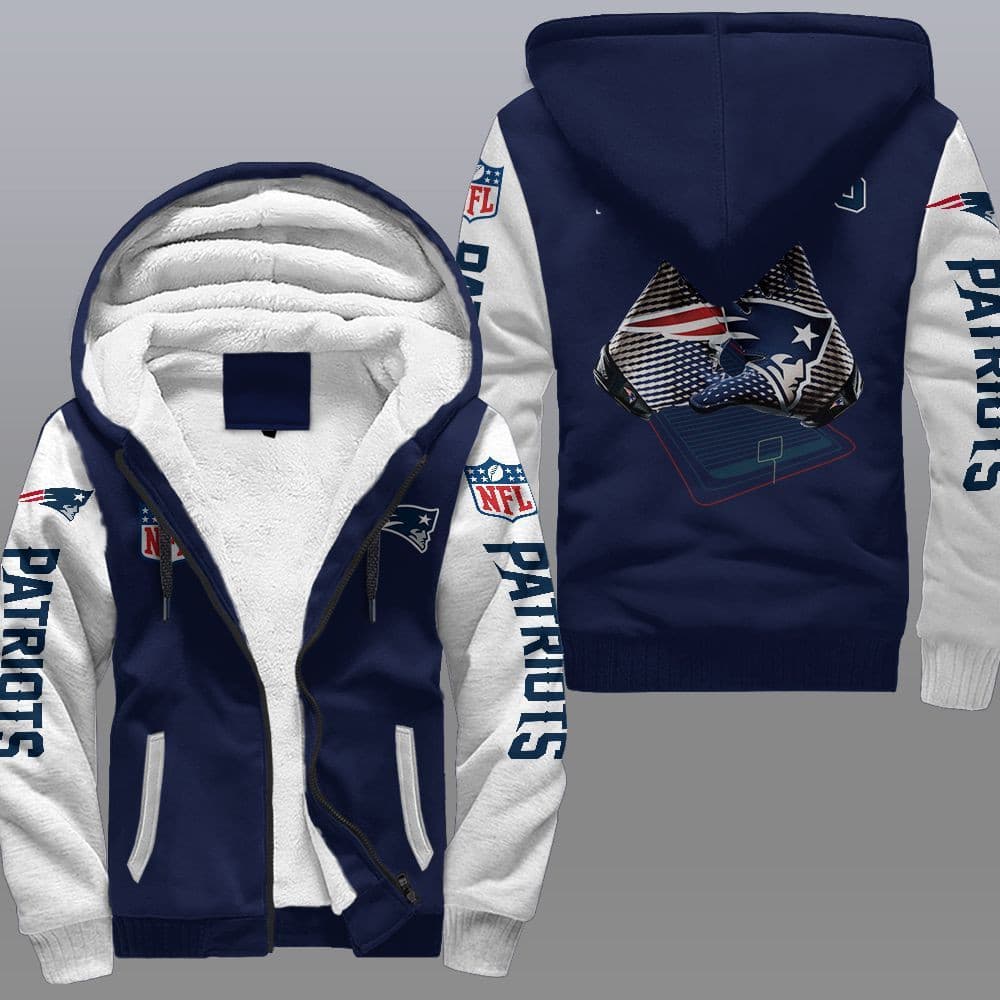 New England Patriots Fleece Jacket 1 New England Patriots Fleece Jacket