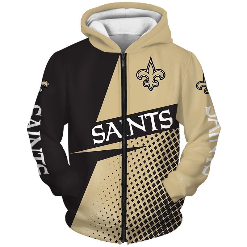 New Orleans Saints Hoodie Zip Hoodie 3D 1 New Orleans Saints Hoodie Zip Hoodie 3D