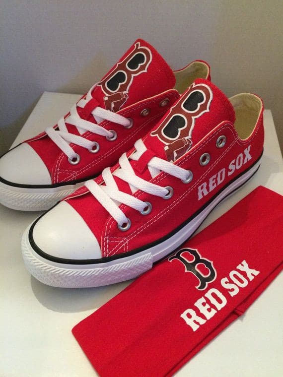 Boston Red Sox 5 Low Top Shoes 1 Boston Red Sox 5 Low Top Shoes