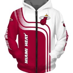 Miami Heat Hoodie Zip Hoodie 3D