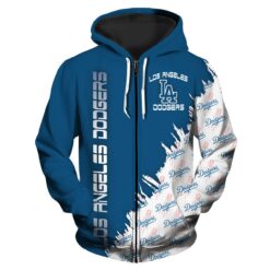 Los Angeles Dodgers Hoodie Zip Hoodie 3D