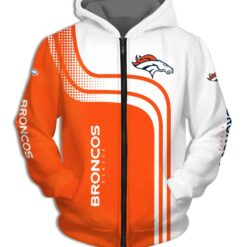 Denver Broncos Hoodie Zip Hoodie 3D