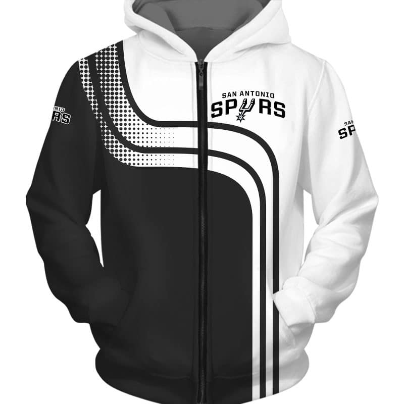 San Antonio Spurs Hoodie Zip Hoodie 3D 1 San Antonio Spurs Hoodie Zip Hoodie 3D